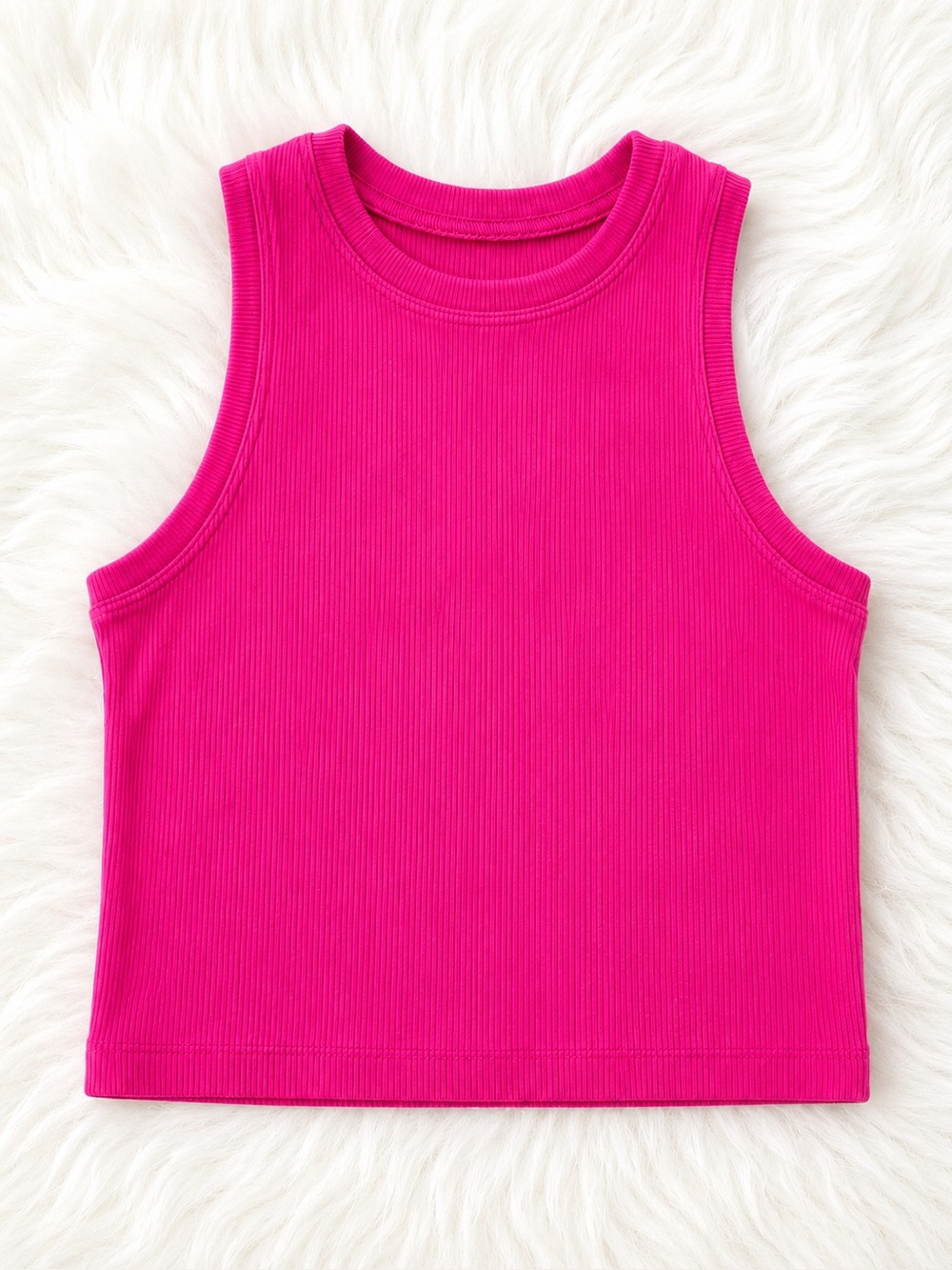 Hollister Ribbed Crop Tank Top Pink Sleeveless Women’s Medium M